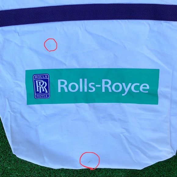 Vintage Y2K Rolls Royce Canvas Tote Beach Bag - Picture 2 of 5